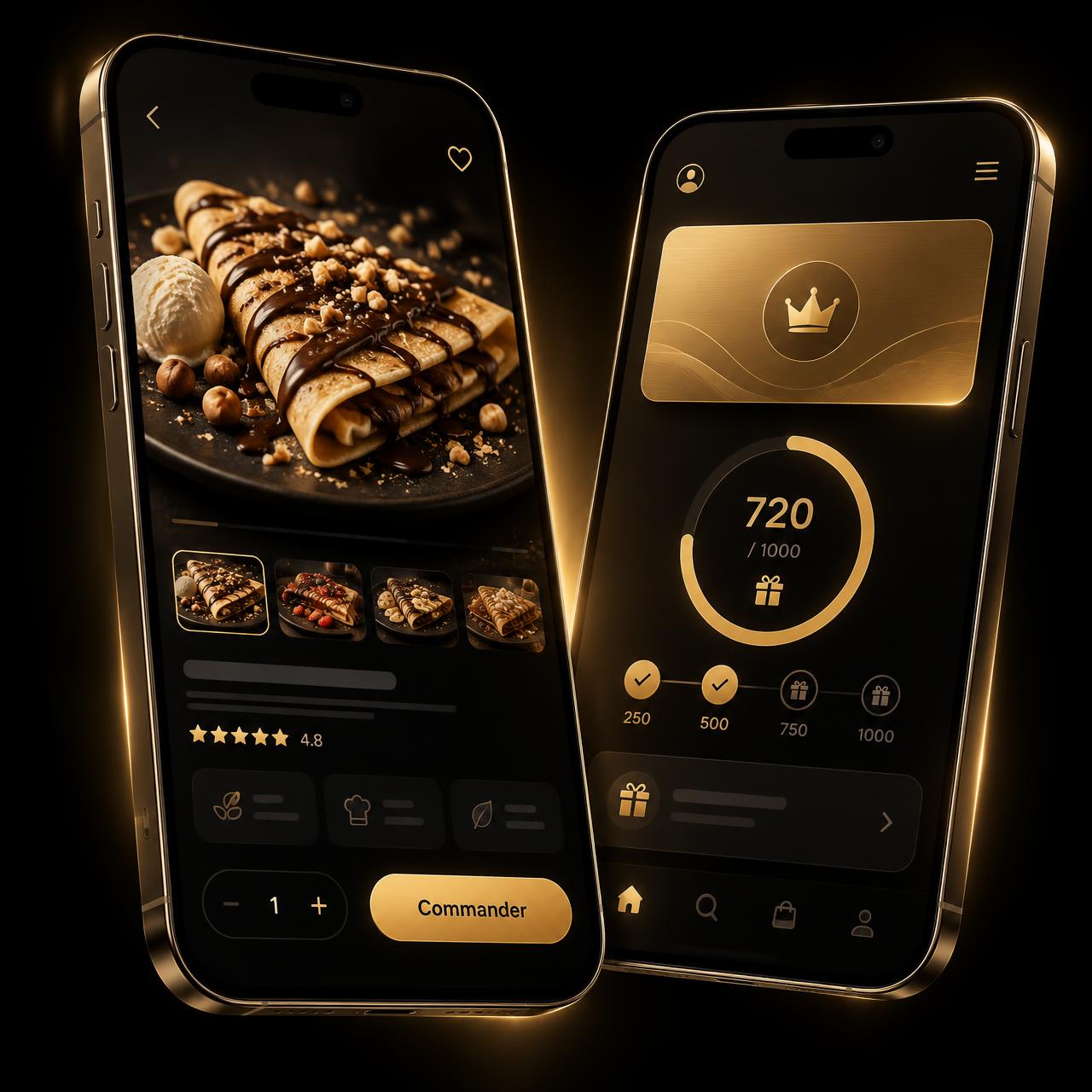 Application Original Crêpe & Waffle : commande et fidélité